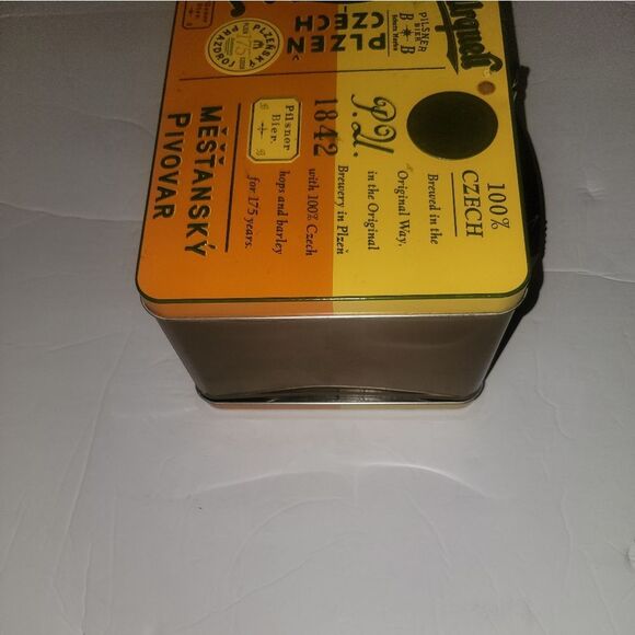 🆕️🗃Pilsner Urquell Czech Beer Tin Lunch Box /Storage - Picture 7 of 8